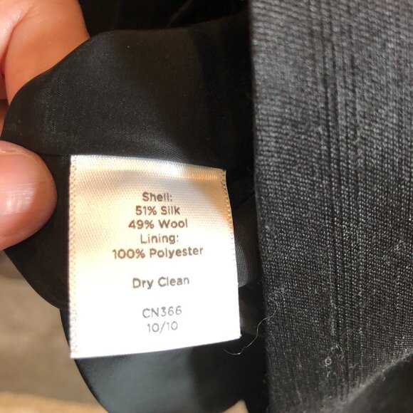 NWT Talbots size 20 black silk wool dress - Picture 11 of 12